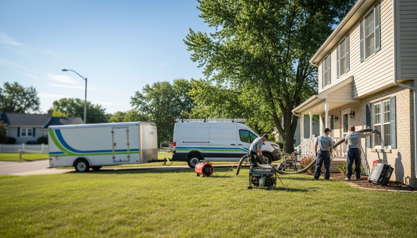 Flooded Basement Restoration And Cleanup With Repair in Danville, KS near me